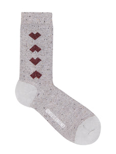 Genevieve Sweeney Selina Sparkly Geometric Heart Sock
