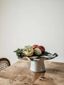 Rosie Gore Green Wavy Check Pedestal