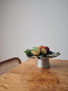 Rosie Gore Green Wavy Check Pedestal