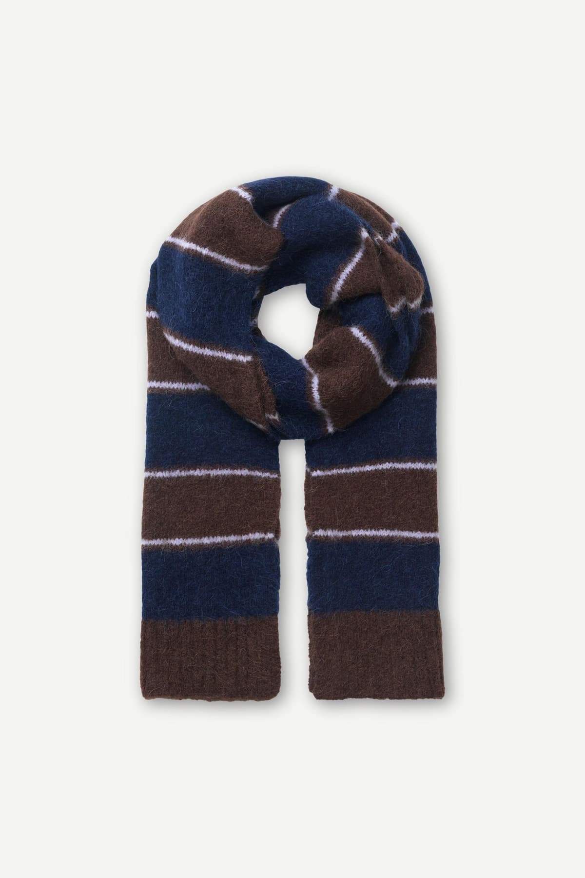 Samsoe Samsoe Sajeanne Scarf Black Coffee Stripe