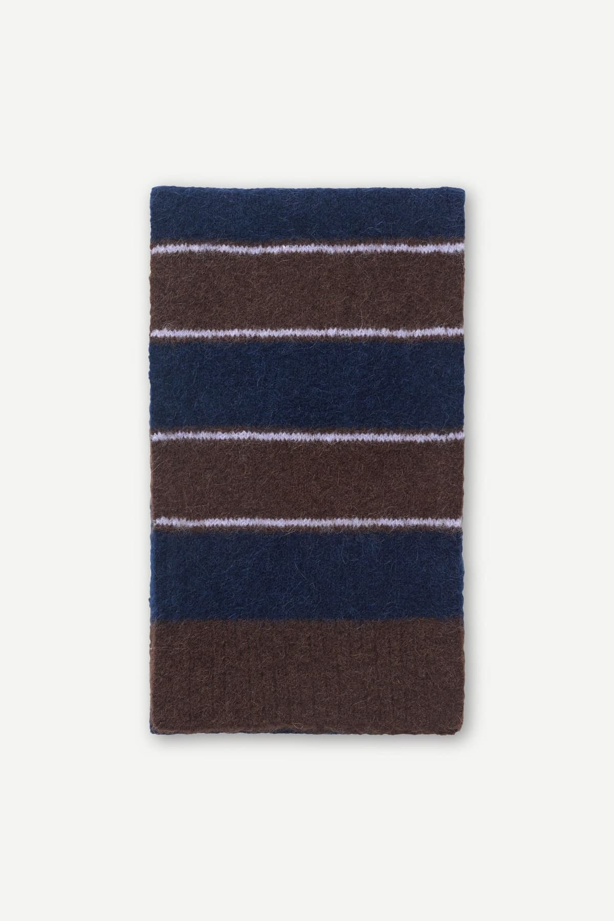 Samsoe Samsoe Sajeanne Scarf Black Coffee Stripe
