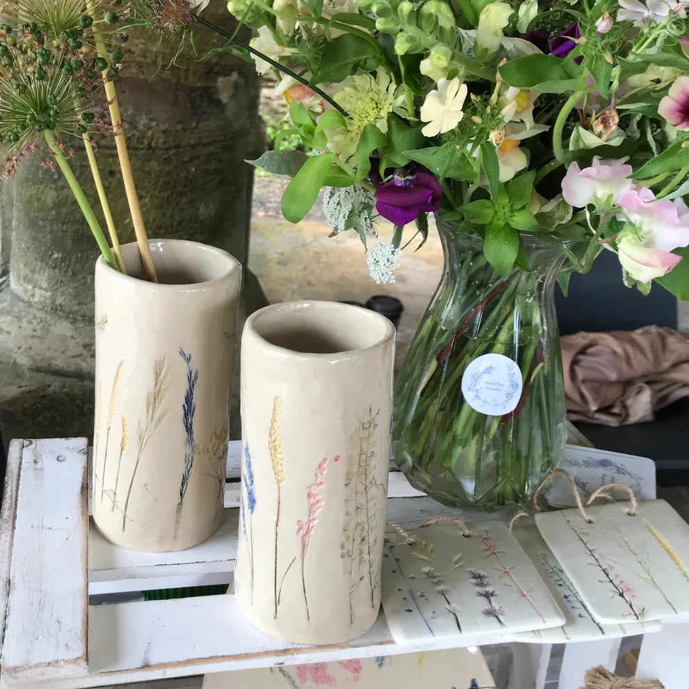 Starling Pots Wild grasses and flowers ceramic vase