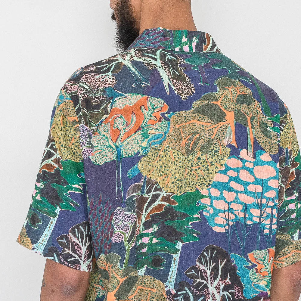 Folk Gabe Shirt - Forest Print Multi TH