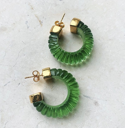Shyla Esme Earrings Green