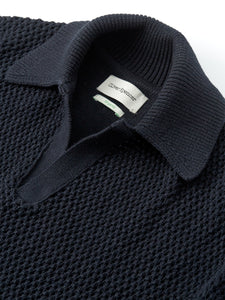 Oliver Spencer Short Sleeve Penhale Polo Shirt Navy