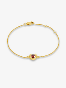 Rachel Jackson Electric love Garnet Heart Bracelet