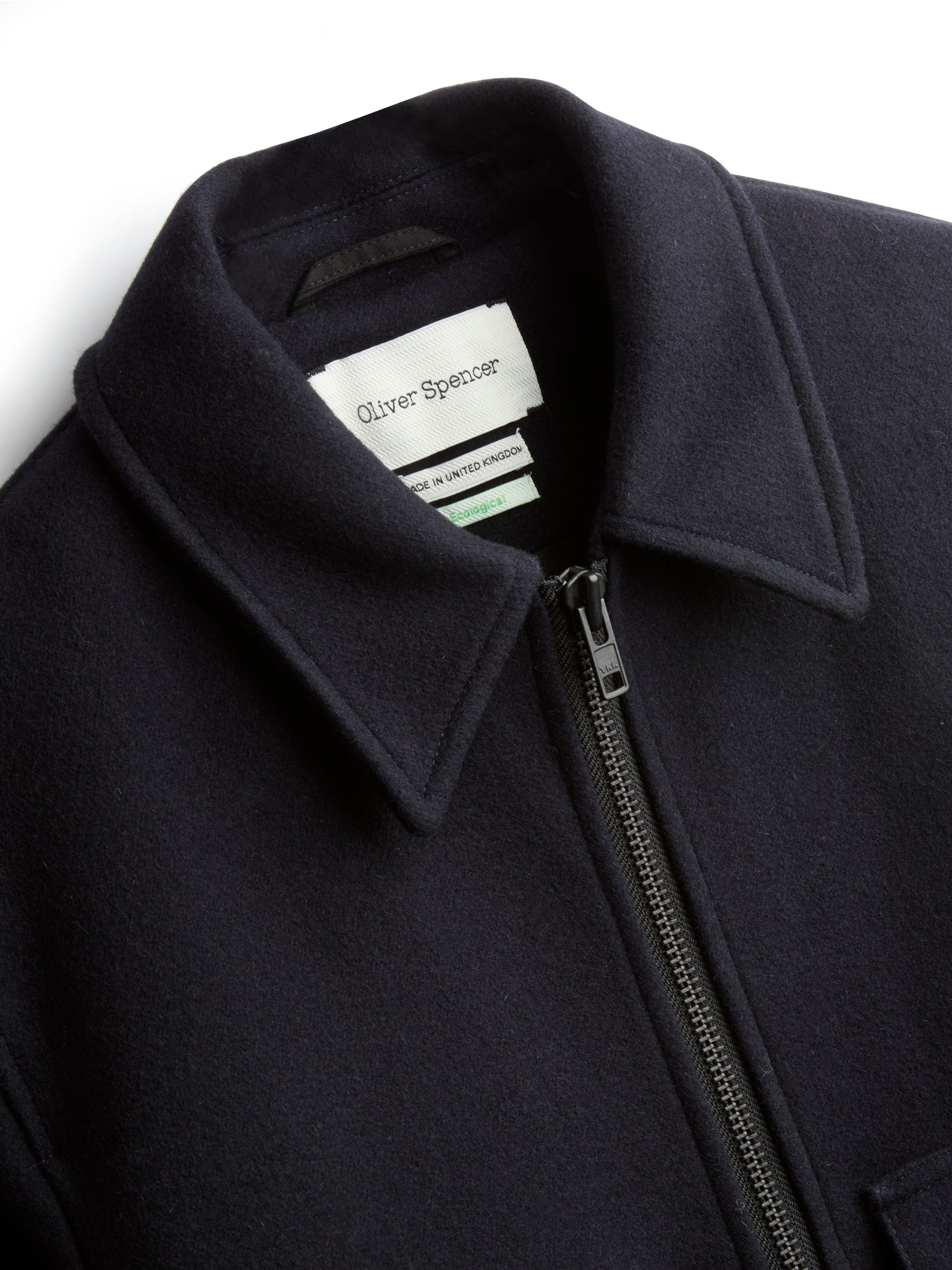 Oliver Spencer Arlington Bomber Jacket Mosedale Navy