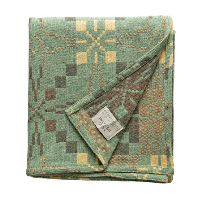 Melin Tregwyant Vintage Star Throw / Blanket Mint