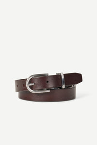 Samsoe Samsoe Sebevan Belt Narrow Dark Brown