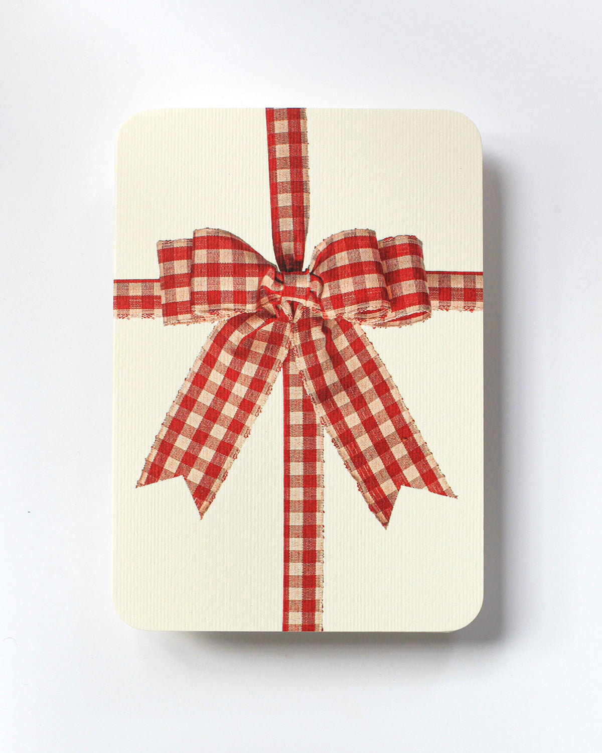 Canonbury Press Gingham Bow Greeting Card