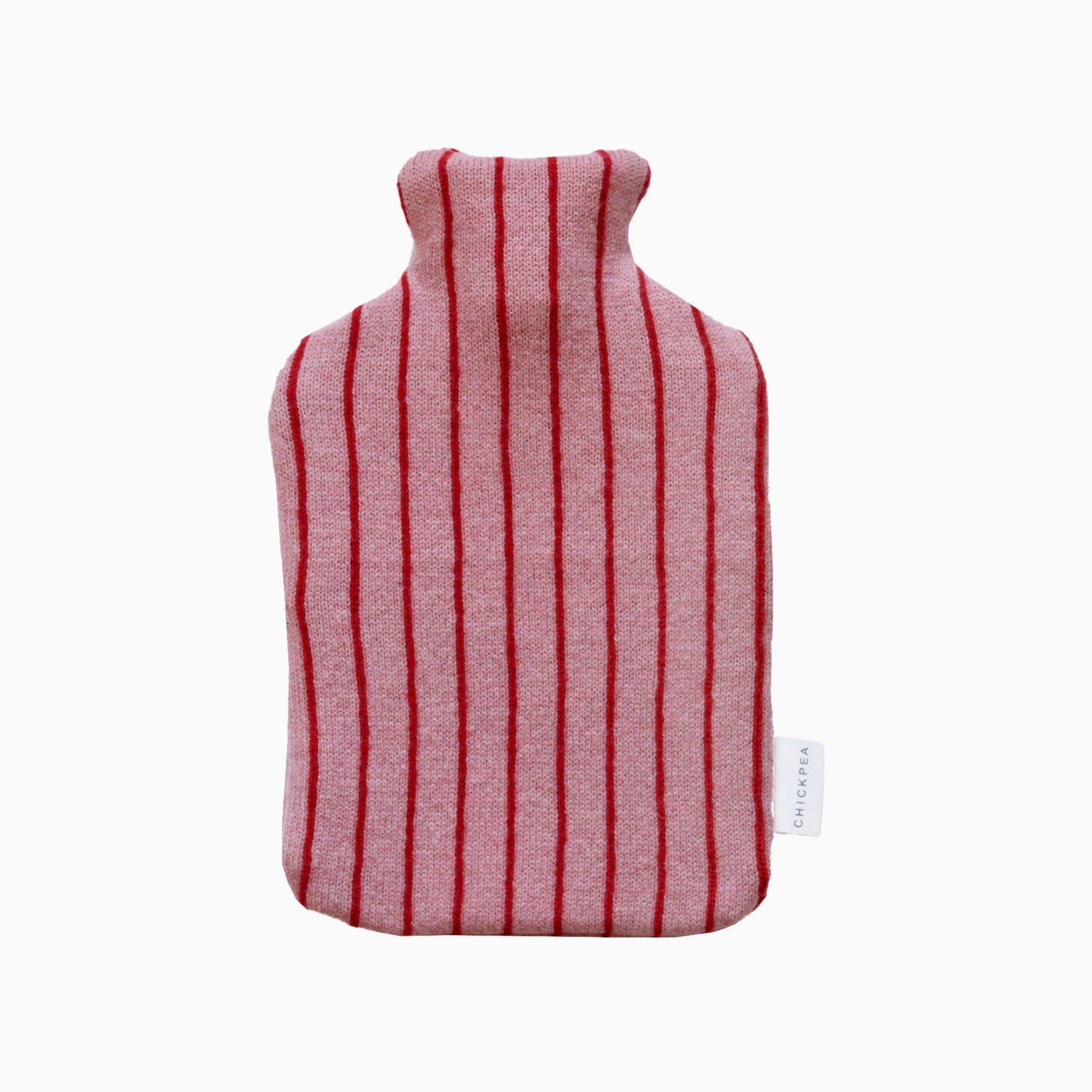 Chickpea Pink and Red Stripe Hot Water Bottle