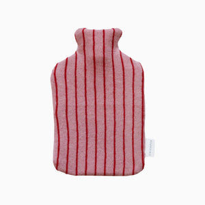 Chickpea Pink and Red Stripe Hot Water Bottle