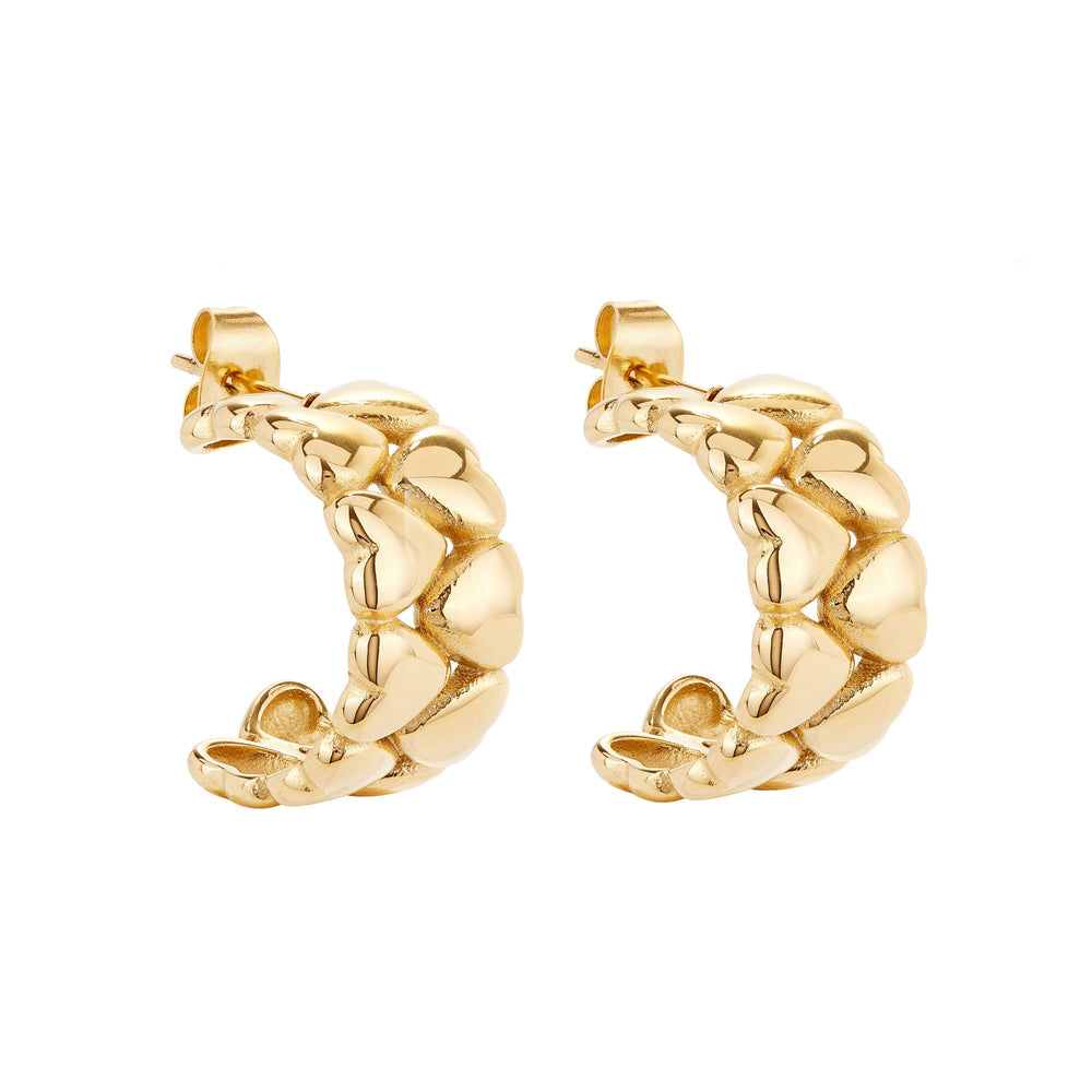 Ballinger Love Heart Hoops