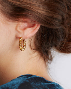 Ballinger Spiral Gold Hoops