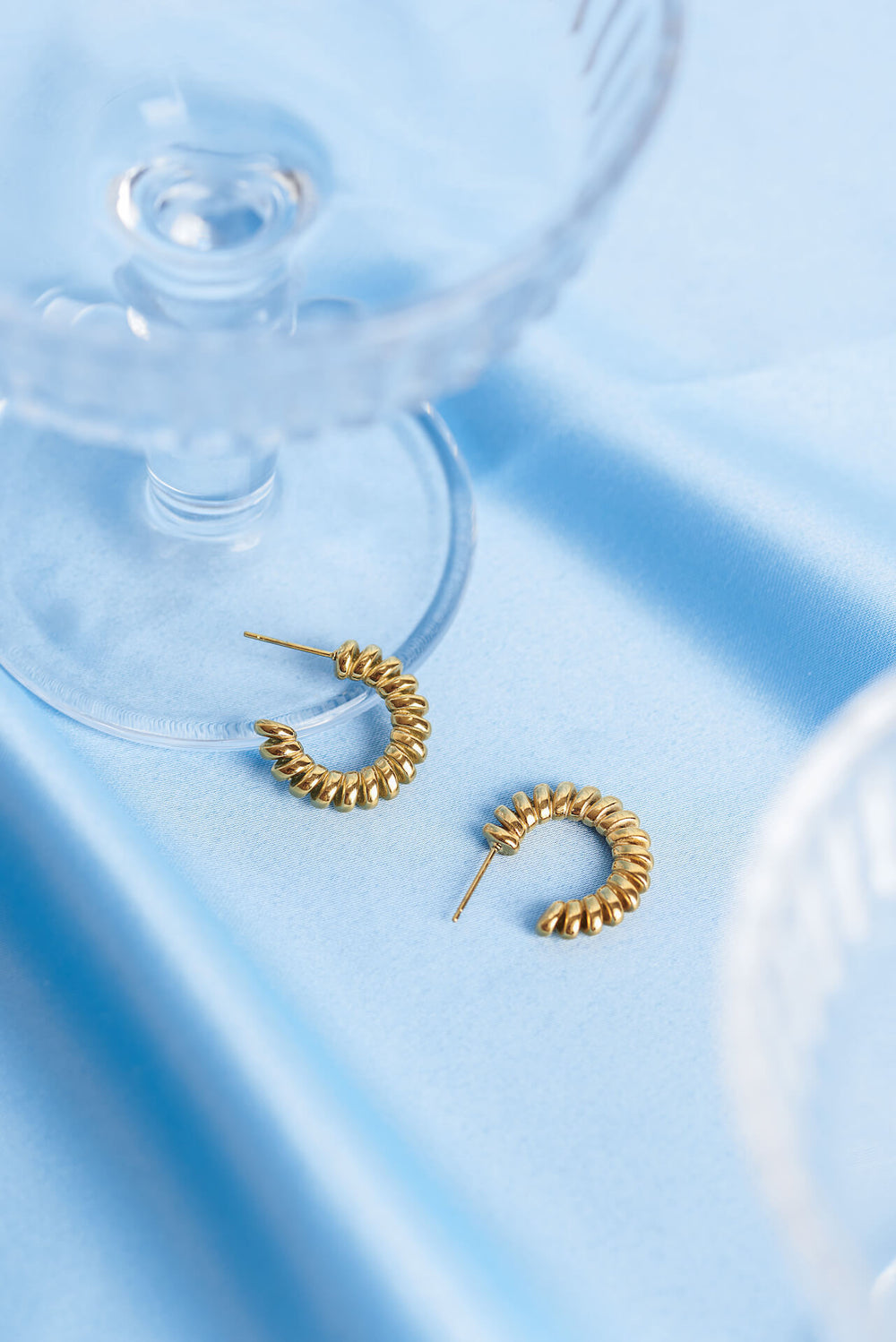 Ballinger Spiral Gold Hoops