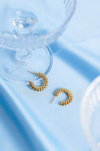 Ballinger Spiral Gold Hoops