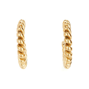 Ballinger Spiral Gold Hoops