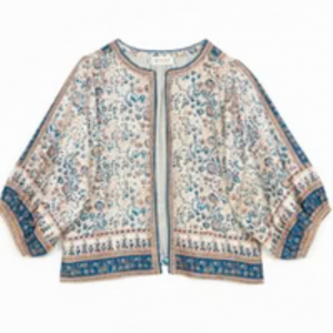 M.A.B.E Cass Print Jacket Navy