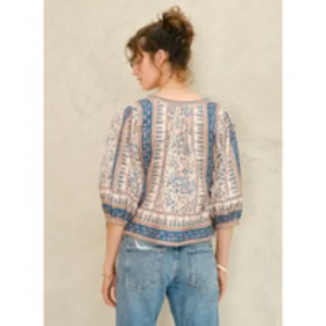 M.A.B.E Cass Print Jacket Navy