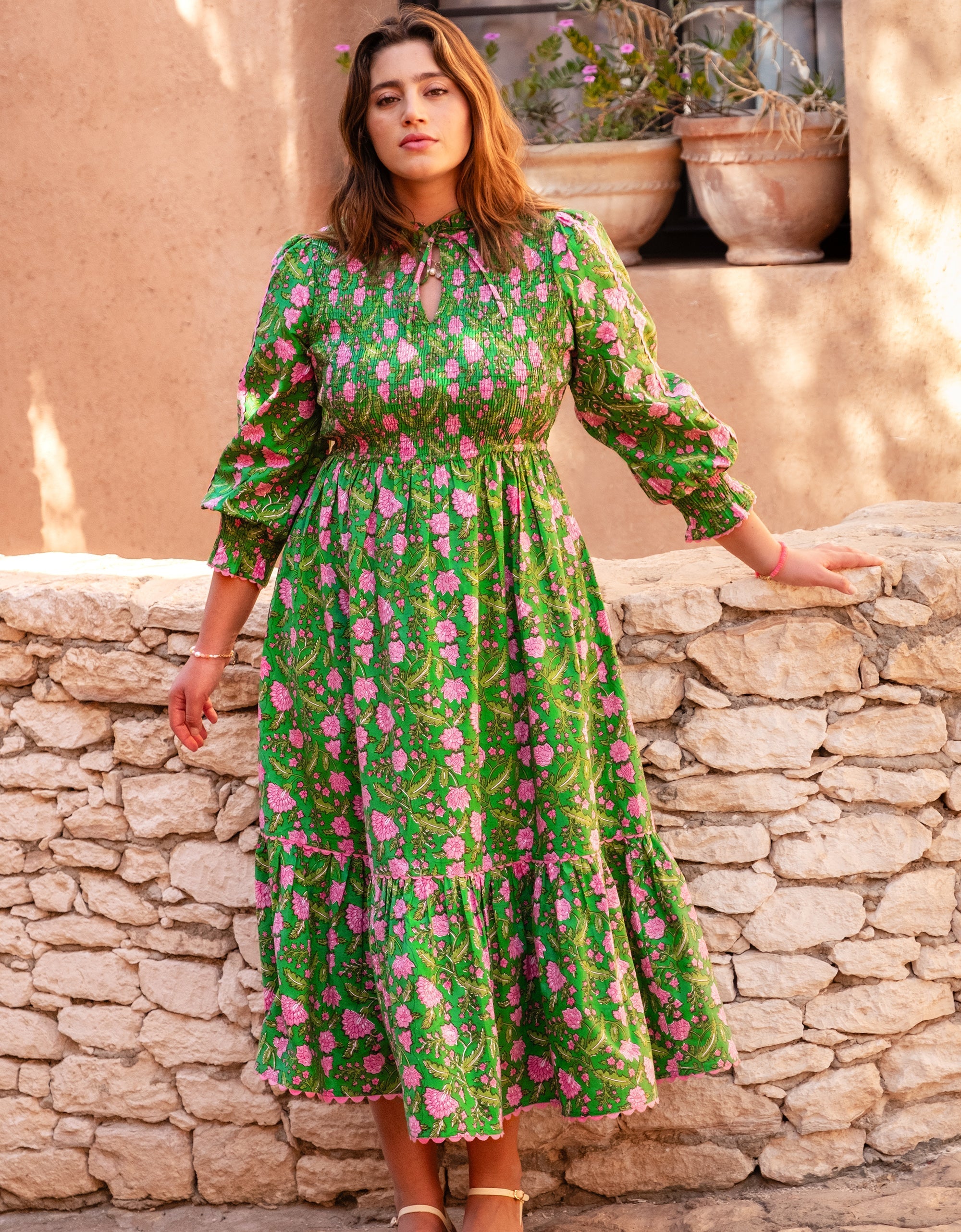 Pink City Prints Izzy Dress Amazonian Jungle