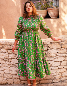 Pink City Prints Izzy Dress Amazonian Jungle