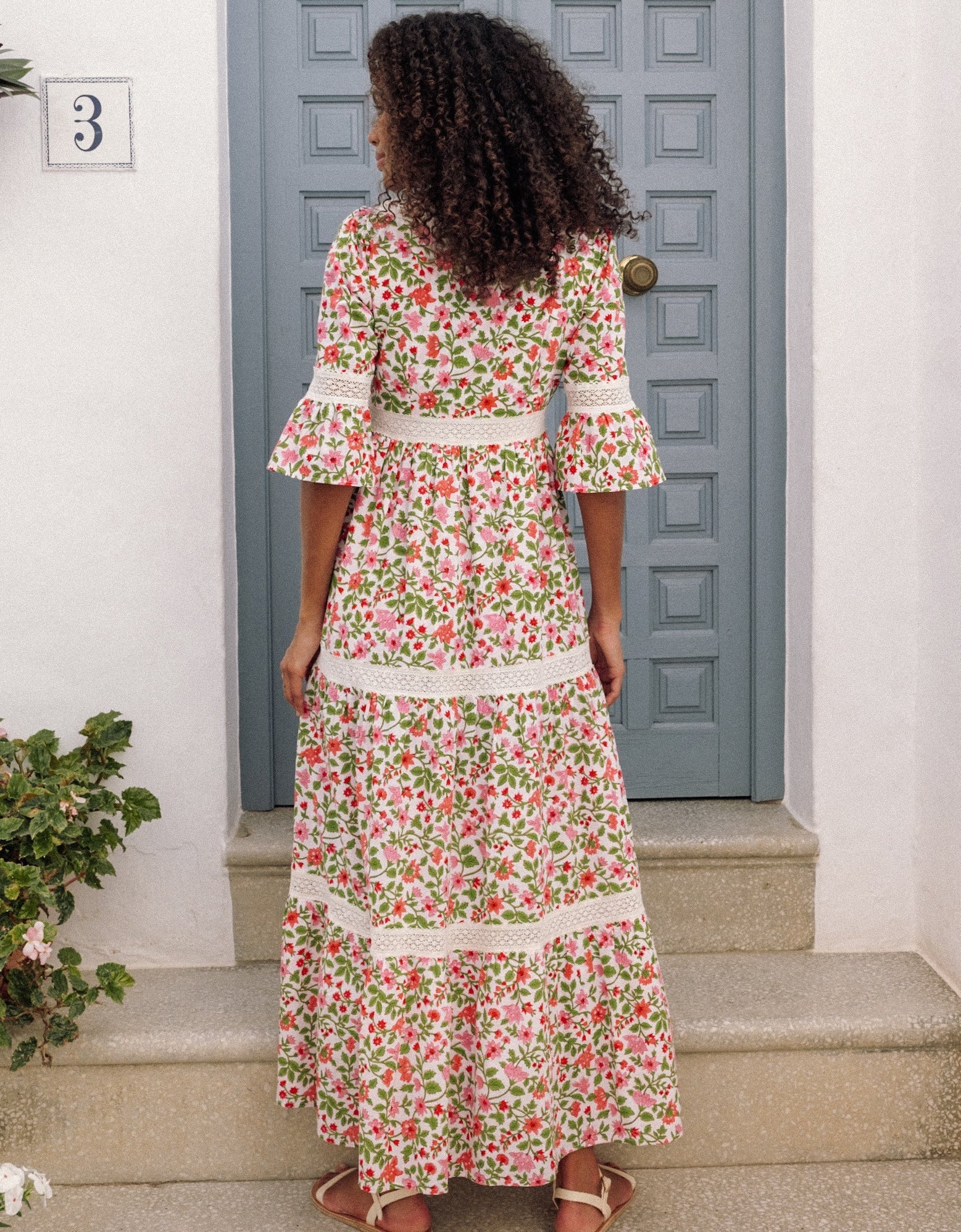 Pink City Prints Alicia Dress Peach Jaal