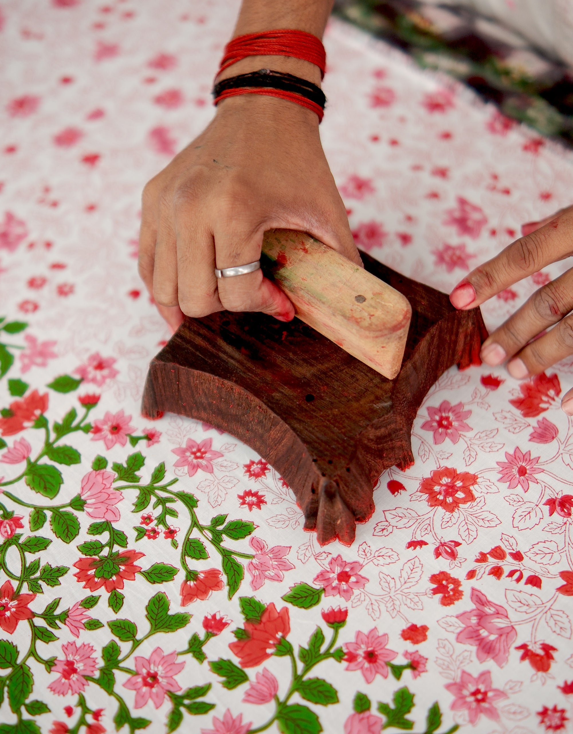 Pink City Prints Alicia Dress Peach Jaal