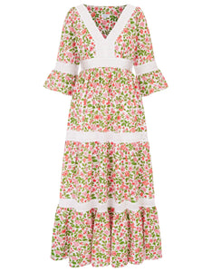 Pink City Prints Alicia Dress Peach Jaal