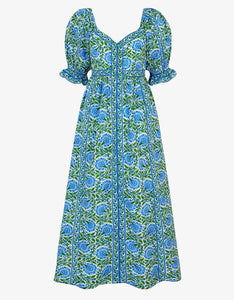 Pink city Prints Maree Dress Peacock Border