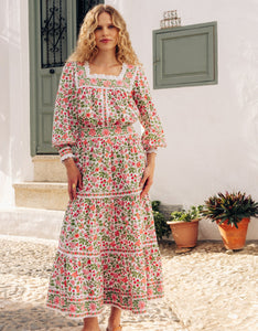 Pink City Prints Fleur Blouse Peach Jaal