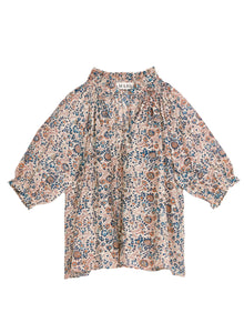M.A.B.E Cass Print Top Navy