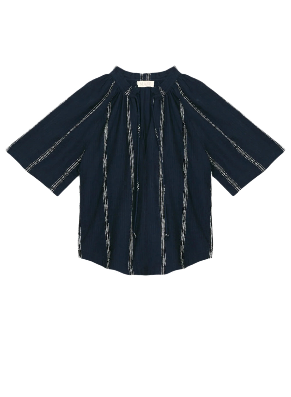 M.A.B.E Palmer Gathered Top Navy