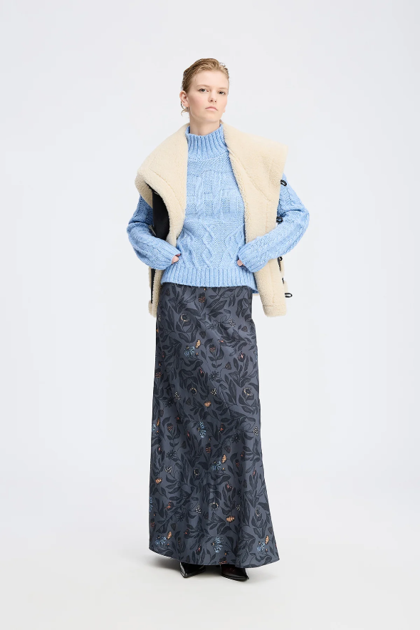 Munthe Bardot Skirt Charcoal