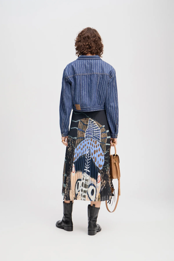 Munthe Charming Skirt Black Print
