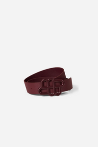 Munthe Latter Belt Bordeaux