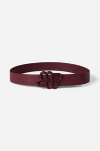 Munthe Latter Belt Bordeaux