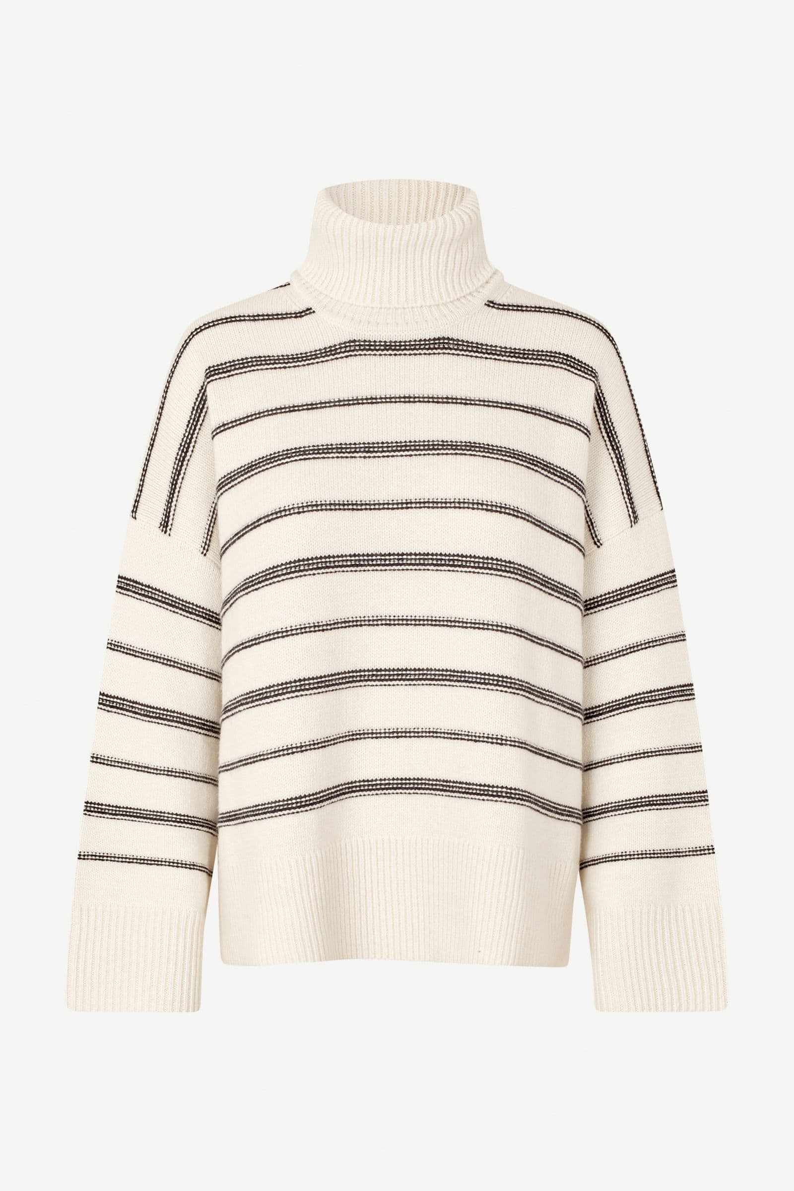 Samsoe Samsoe Sakeiku stripe turtleneck Clear Cream Stripe