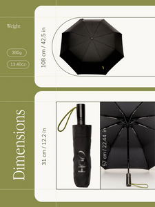 Original Duckhead Daily Compact Umbrella Black
