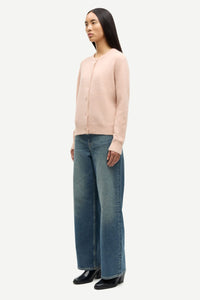Samsoe Samsoe Nor Short Cardigan Cameo Rose