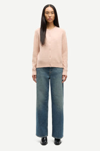 Samsoe Samsoe Nor Short Cardigan Cameo Rose