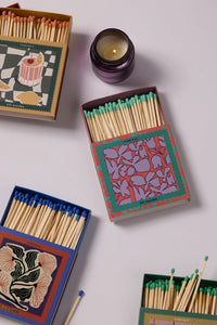 Paddy Wax Jumbo Boxed Matches - Abstract Floral