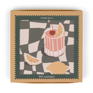 Paddy Wax Jumbo Boxed Matches- Cocktail