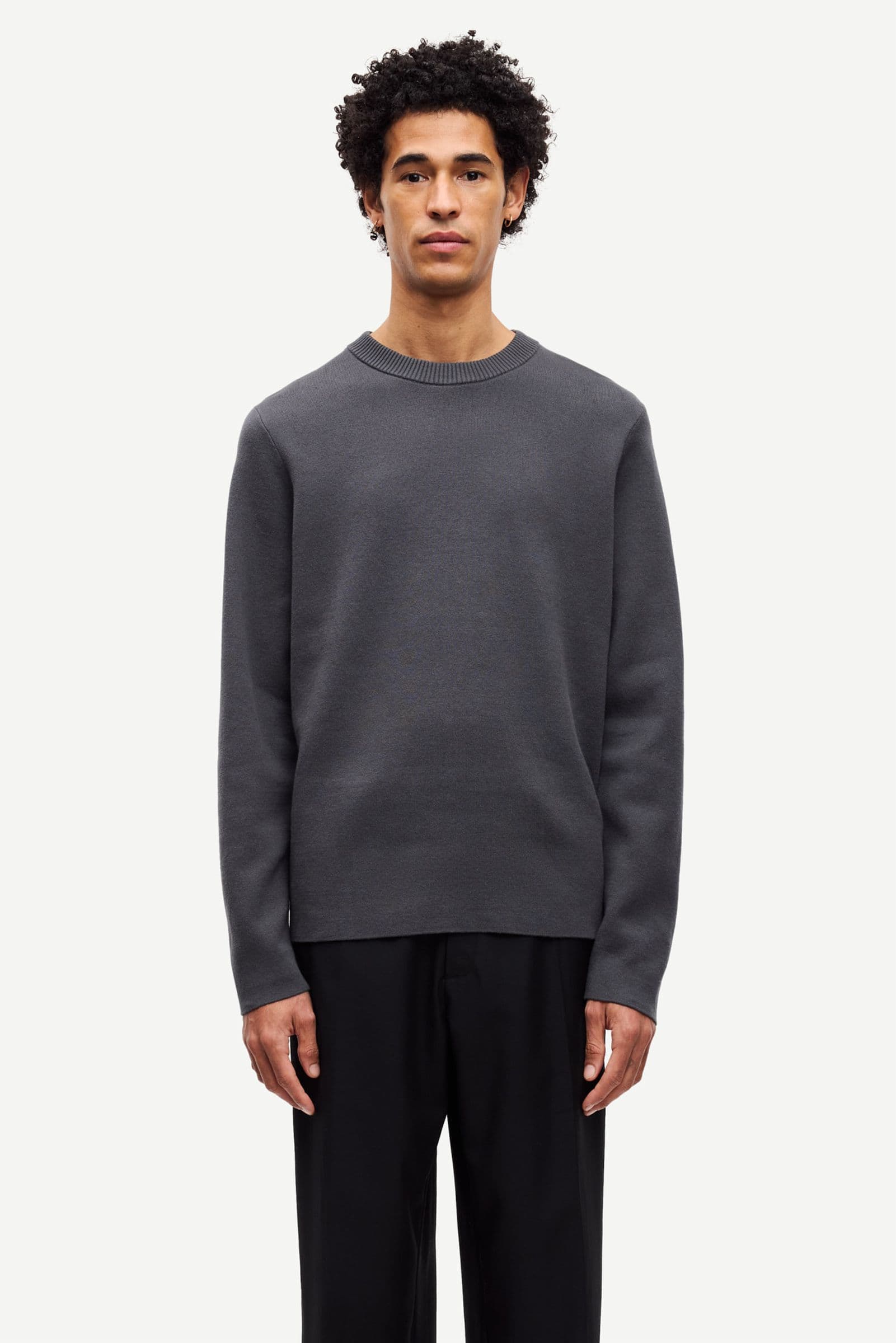 Samsoe Samsoe Sanikalis Sweater Black Oyster