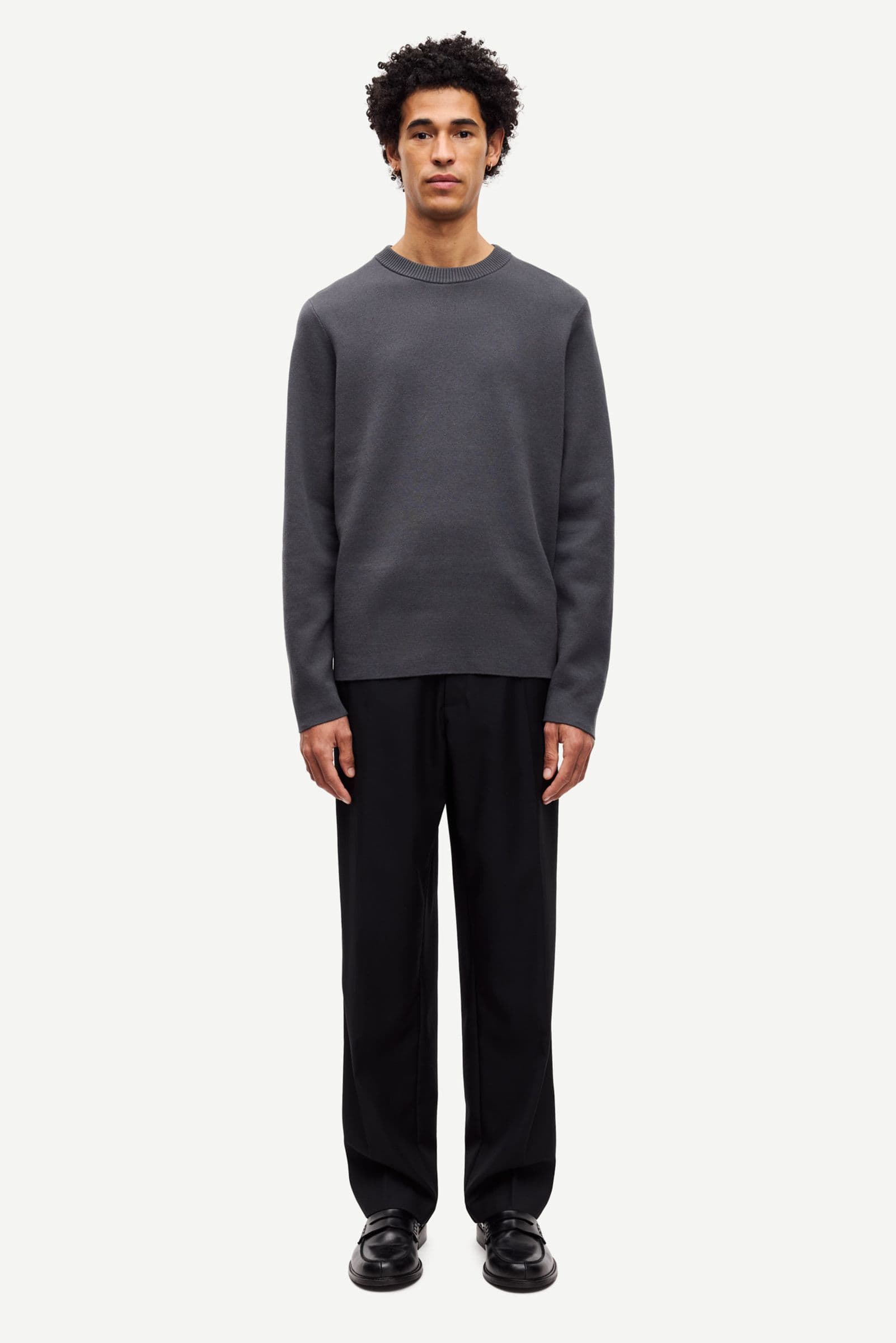 Samsoe Samsoe Sanikalis Sweater Black Oyster