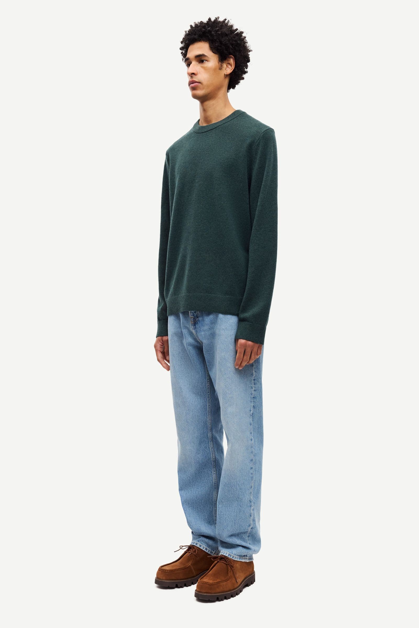 Samsoe Samsoe Isak Knit Sweater Green Gables