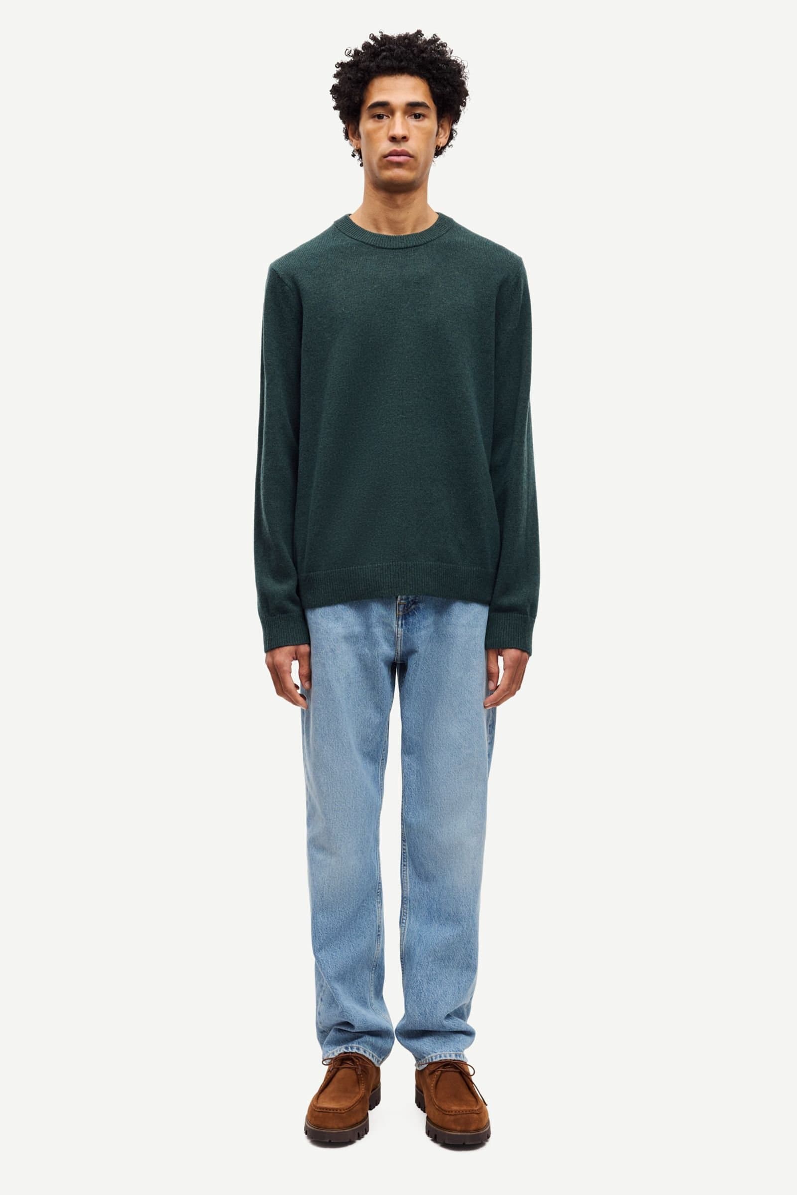 Samsoe Samsoe Isak Knit Sweater Green Gables