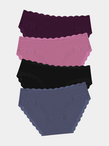 Stripe & Stare original knicker four pack - black cherry