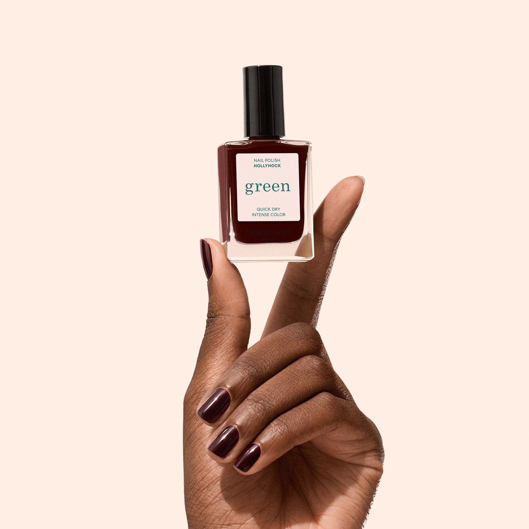 Manucurist Green Natural Nail Polish-Hollyhock