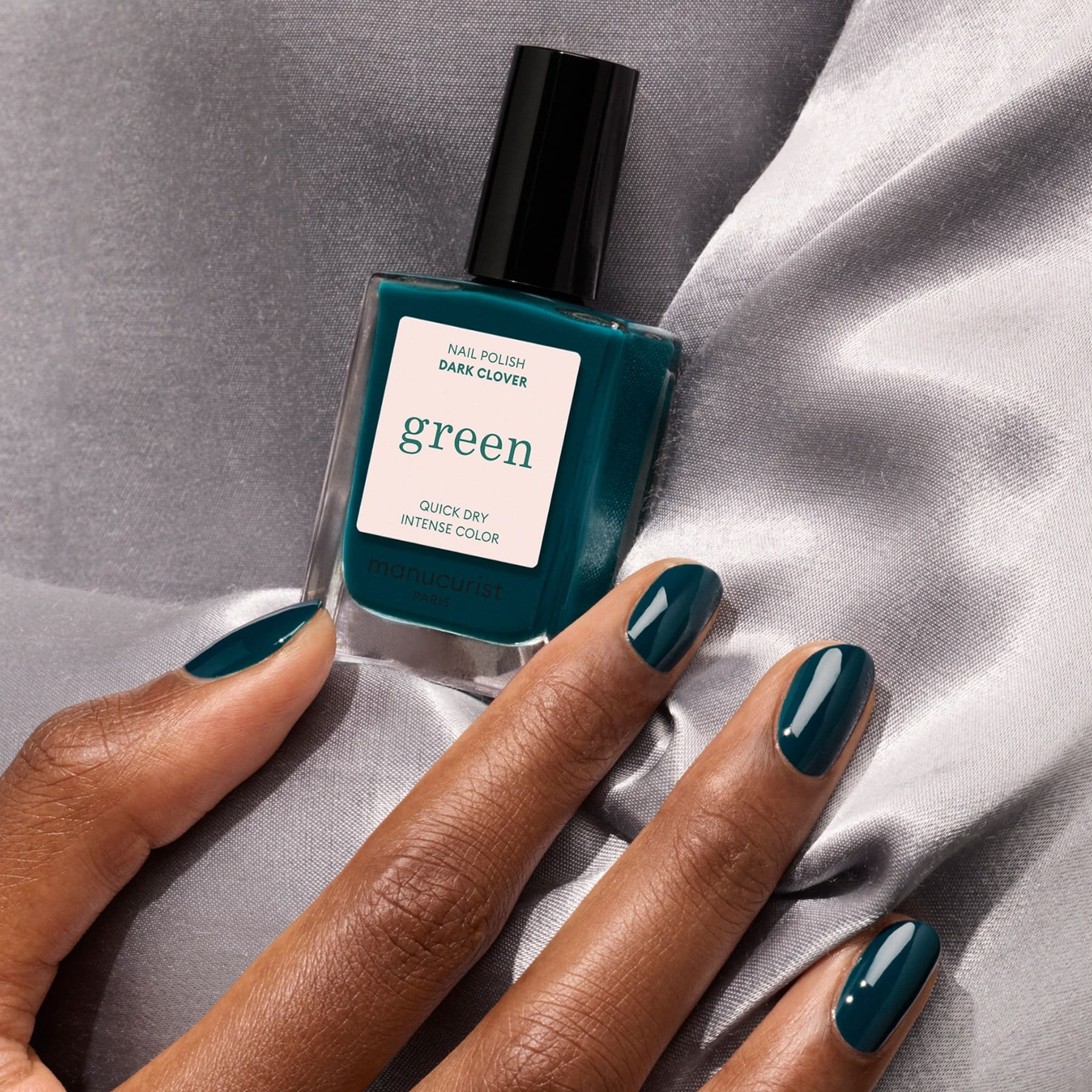 Manucurist Green Natural Nail Polish-Dark Clover