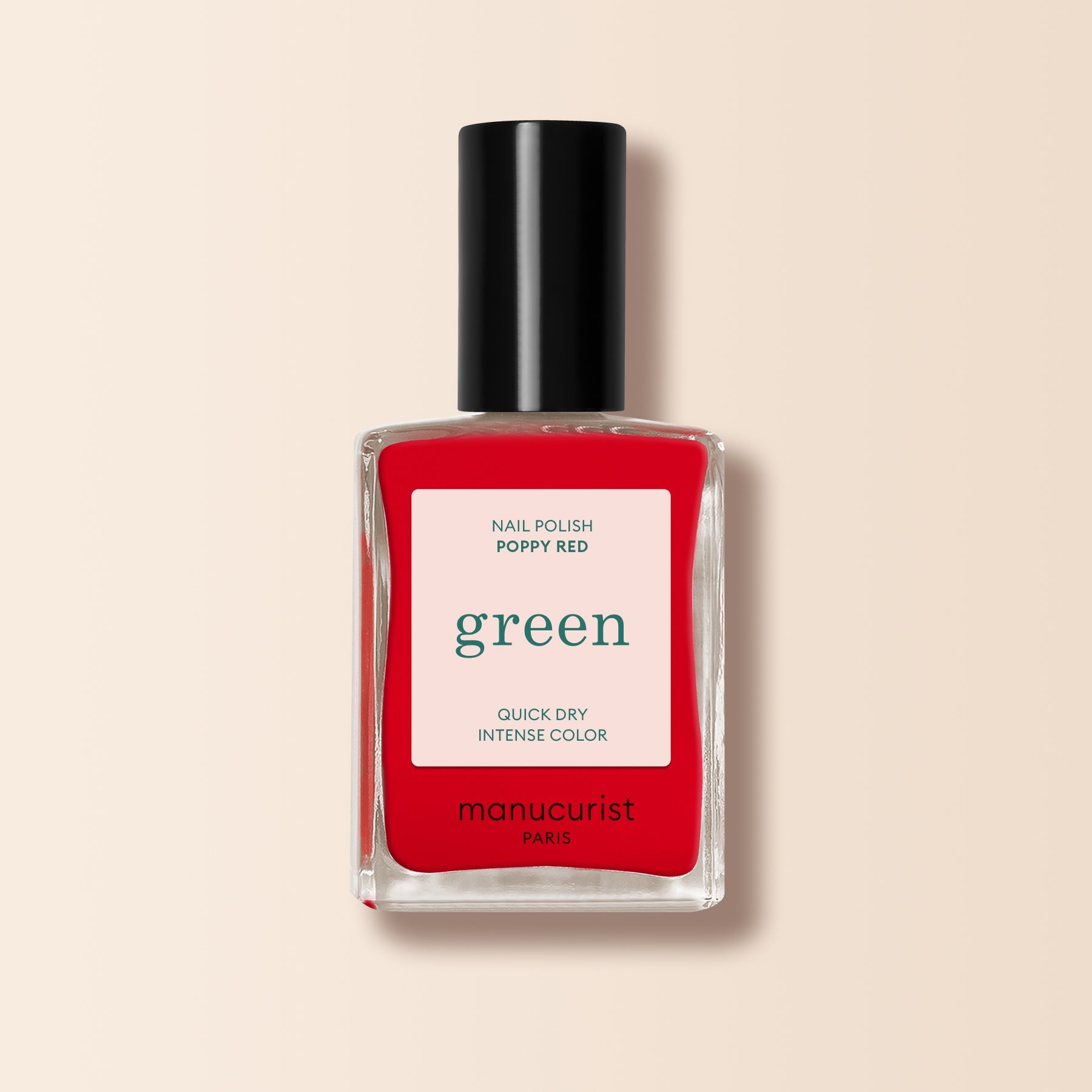 Manucurist Green Natural Nail Polish-Poppy Red